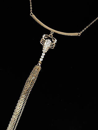 NECKLACE  NYN1800GDCLR - Scarvesnthangs
 - 3