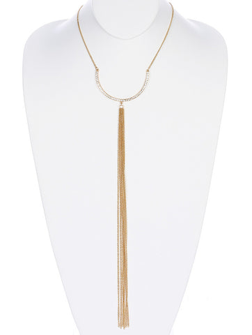 NECKLACE  NYN1807GDCLR - Scarvesnthangs
 - 2