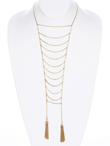 NECKLACE  NYN1845GDGOD - Scarvesnthangs
 - 2