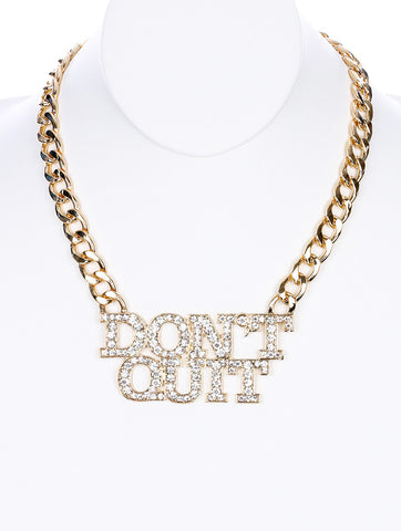 NECKLACE  NYN1856GDCLR - Scarvesnthangs
 - 2