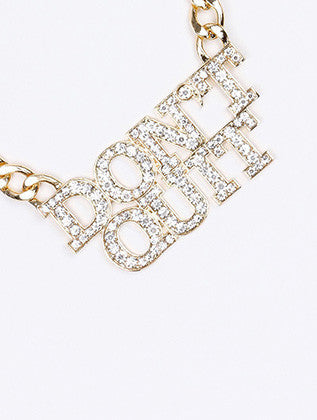 NECKLACE  NYN1856GDCLR - Scarvesnthangs
 - 3