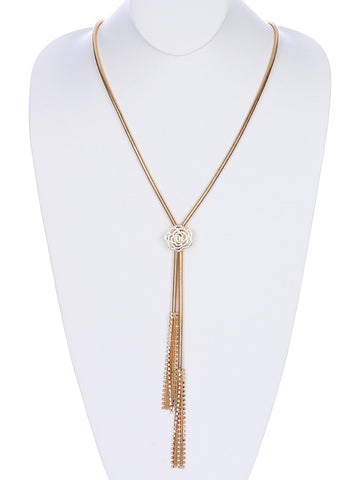 NECKLACE  NYN1876GDCLR - Scarvesnthangs
 - 2