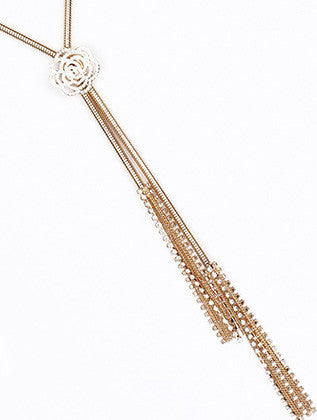 NECKLACE  NYN1876GDCLR - Scarvesnthangs
 - 3