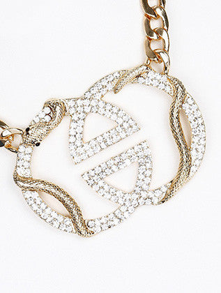 NECKLACE  NYN1884GDCLR - Scarvesnthangs
 - 3