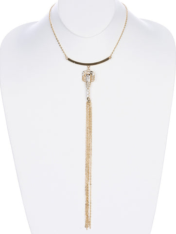 NECKLACE  NYN18931GDCLR - Scarvesnthangs
 - 2