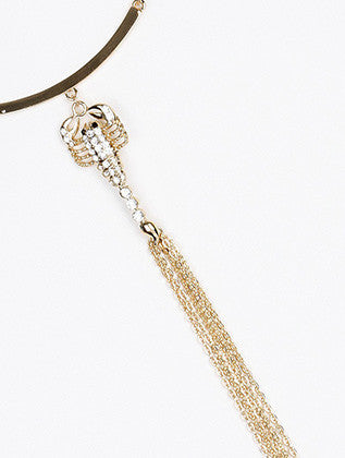 NECKLACE  NYN18931GDCLR - Scarvesnthangs
 - 3