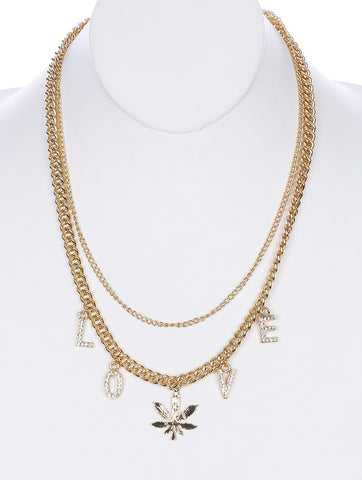 NECKLACE  NYN2003GDCLR - Scarvesnthangs
 - 2