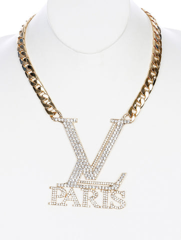 NECKLACE  NYN2006GDCLR - Scarvesnthangs
 - 2