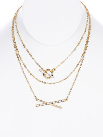 NECKLACE  NYN2008GDCLR - Scarvesnthangs
 - 2