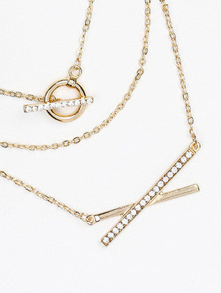 NECKLACE  NYN2008GDCLR - Scarvesnthangs
 - 3