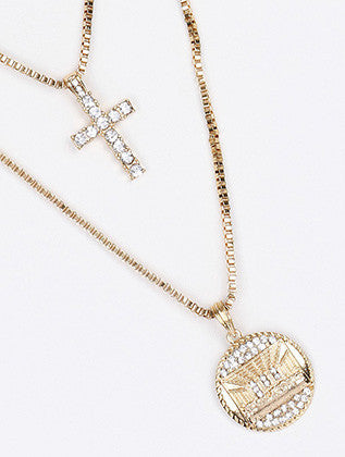 NECKLACE  NYN2015GDCLR - Scarvesnthangs
 - 3