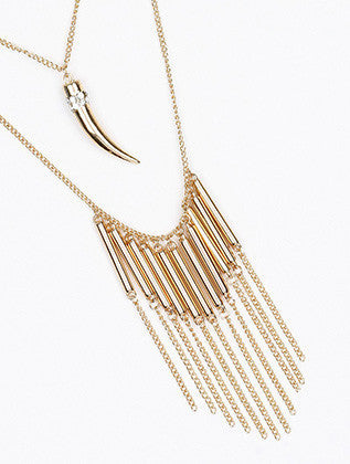 NECKLACE  NYN2019GDCLR - Scarvesnthangs
 - 3