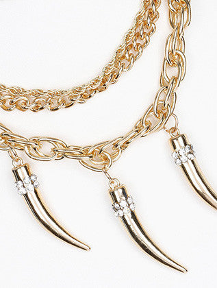 NECKLACE  NYN2027GDCLR - Scarvesnthangs
 - 3