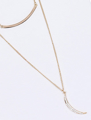 NECKLACE  NYN2035GDCLR - Scarvesnthangs
 - 3