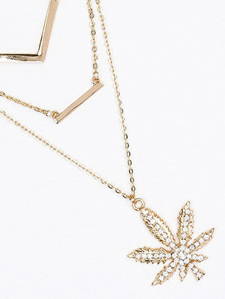 NECKLACE  NYN2041GDCLR - Scarvesnthangs
 - 3