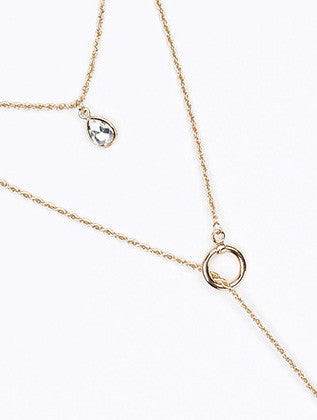 NECKLACE  NYN2047GDCLR - Scarvesnthangs
 - 3