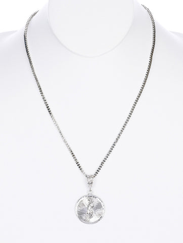 NECKLACE  NYN2049RDSIV - Scarvesnthangs
 - 2