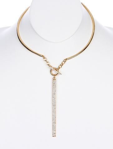 NECKLACE  NYN2058GDCLR - Scarvesnthangs
 - 2