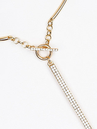 NECKLACE  NYN2058GDCLR - Scarvesnthangs
 - 3