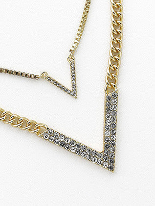 NECKLACE  NYN2089GDCLR - Scarvesnthangs
 - 3