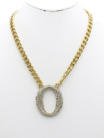 NECKLACE  NYN2096GDCLR - Scarvesnthangs
 - 2