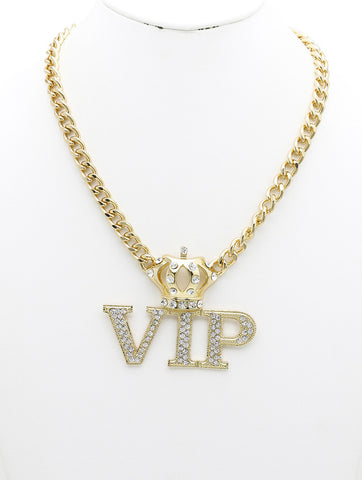 NECKLACE  NYN2099GDCLR - Scarvesnthangs
 - 2