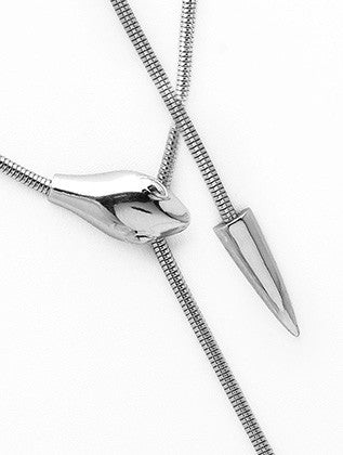 NECKLACE  NYN2103RDSIV - Scarvesnthangs
 - 3