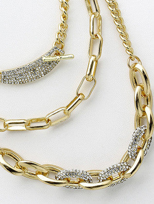 NECKLACE  NYN2105GDCLR - Scarvesnthangs
 - 3