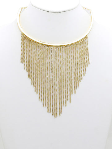NECKLACE  NYN2106GDCLR - Scarvesnthangs
 - 2