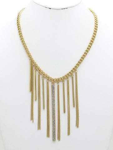 NECKLACE  NYN2111GDCLR - Scarvesnthangs
 - 2
