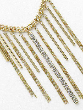 NECKLACE  NYN2111GDCLR - Scarvesnthangs
 - 3