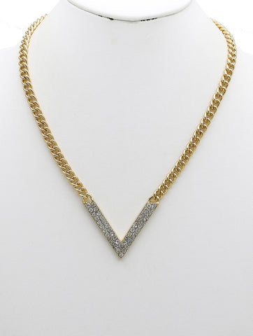 NECKLACE  NYN2112GDCLR - Scarvesnthangs
 - 2