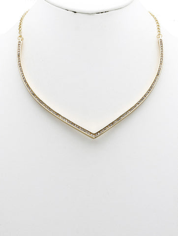 NECKLACE  NYN2113GDCLR - Scarvesnthangs
 - 2