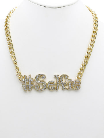 NECKLACE  NYN2114GDCLR - Scarvesnthangs
 - 2