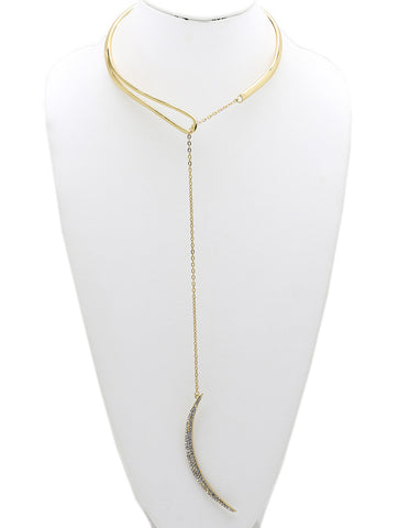 NECKLACE  NYN2117GDCLR - Scarvesnthangs
 - 2