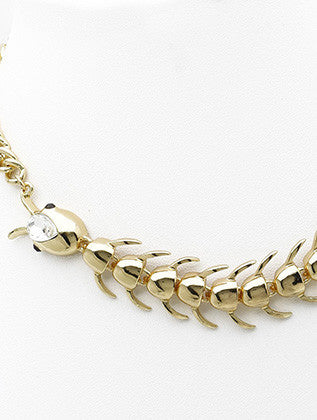 NECKLACE  NYN2118GDCLR - Scarvesnthangs
 - 3