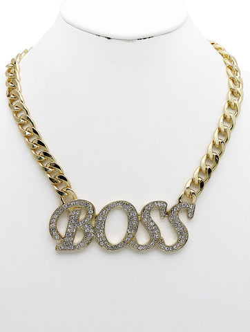 NECKLACE  NYN2126GDCLR - Scarvesnthangs
 - 2