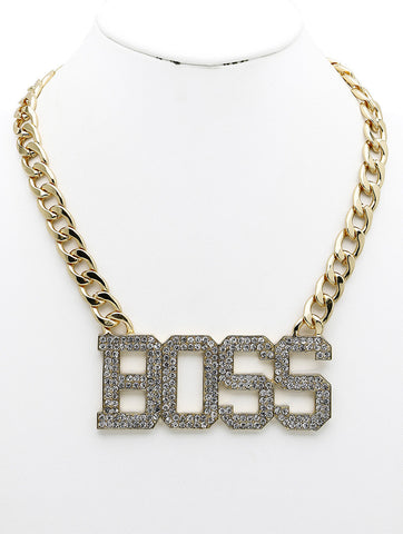 NECKLACE  NYN2127GDCLR - Scarvesnthangs
 - 2