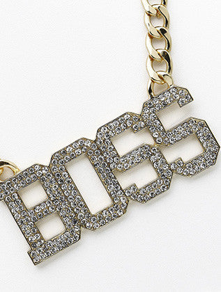 NECKLACE  NYN2127GDCLR - Scarvesnthangs
 - 3