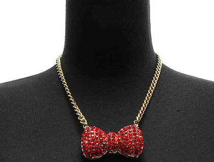 NECKLACE  NYN9048GDCLR - Scarvesnthangs
 - 3