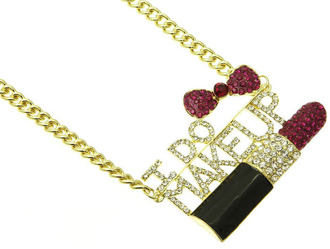 NECKLACE  NYN9054GDPNK - Scarvesnthangs
 - 2