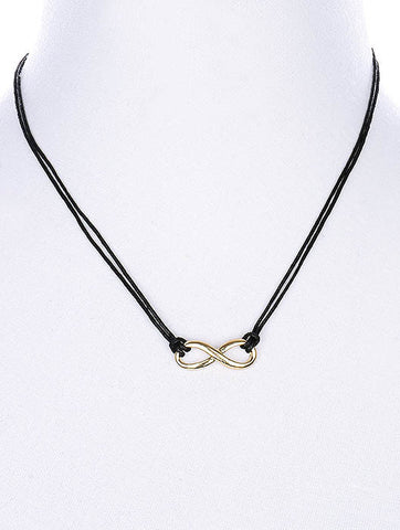 NECKLACE  NZN1001GDBLK - Scarvesnthangs
 - 2