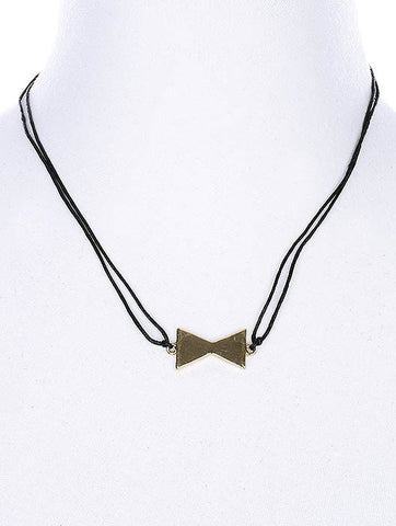 NECKLACE  NZN1002GDBLK - Scarvesnthangs
 - 2