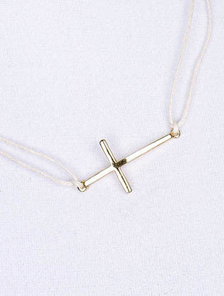 NECKLACE  NZN1003GDWHT - Scarvesnthangs
 - 3