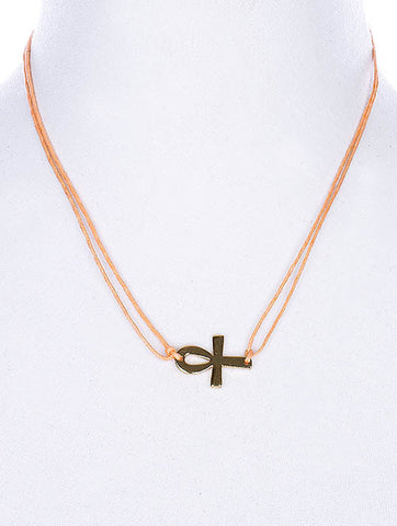 NECKLACE  NZN1005GDPCH - Scarvesnthangs
 - 2