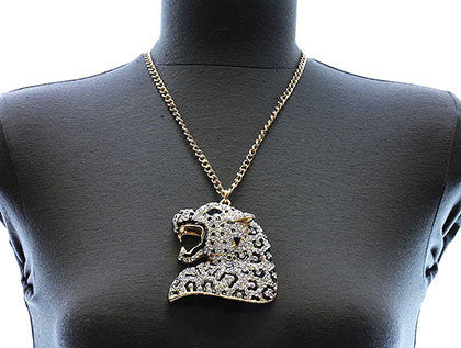 NECKLACE  OLN2031GDCLR - Scarvesnthangs
 - 3