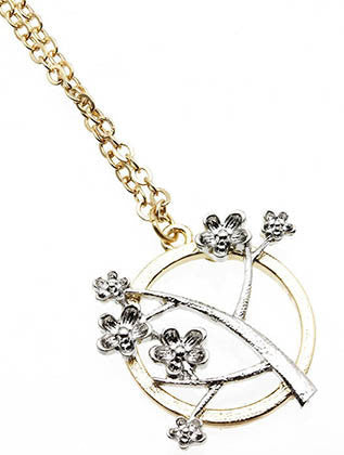 NECKLACE  OZN1104GDSIV - Scarvesnthangs
 - 3