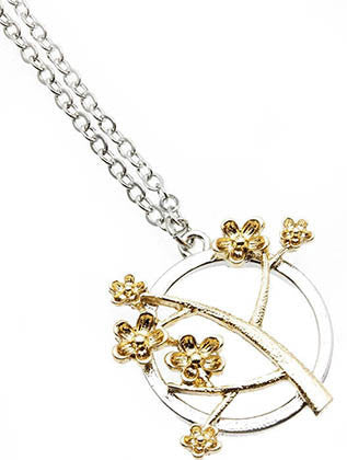 NECKLACE  OZN1104RDGOD - Scarvesnthangs
 - 3