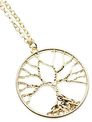 NECKLACE  OZN1105GDGOD - Scarvesnthangs
 - 3