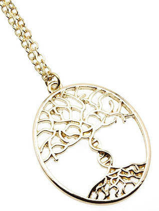 NECKLACE  OZN1106GDGOD - Scarvesnthangs
 - 3